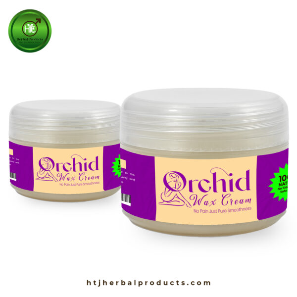 Orchid Wax Cream by HTJ – Herbal Hair Removal & Skin Brightening Formula - Image 2